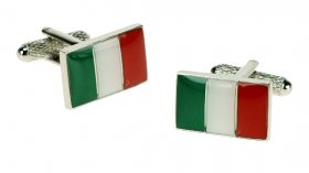Cufflinks - Italian Flag